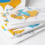 Набір для виготовлення новорічної листівки "Жовто-блакитна"