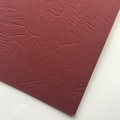 Картон с тиснением под кожу, цвет бордовый, 300гр/м2, 30х30см