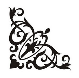 Акриловый штамп KU004 Уголок, размер 4*4,1 см