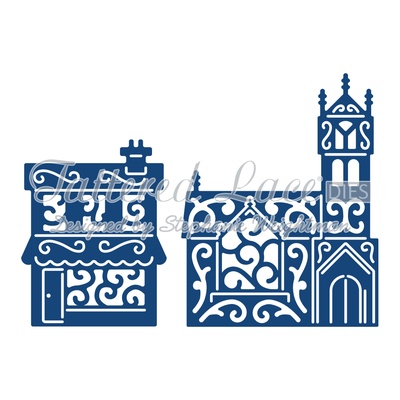 Ножі для вирубки від TatteRed Lace - Panorama Church and Shop - Панора мацерква і магазин