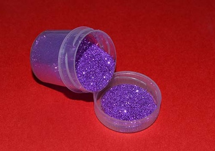 Глиттер фасованный от ScrapBerry's - Сиреневый, 10 г, 12 мл
