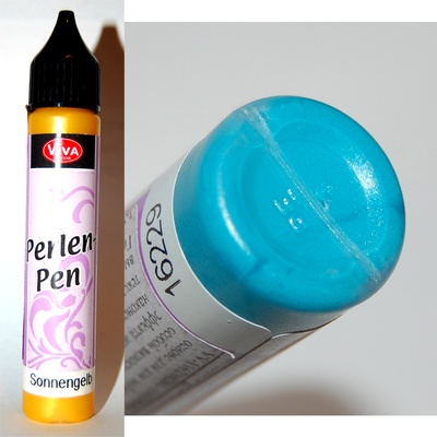 Фарба - гель від Viva - decor "Ефект перлини", колір турецький блакитний, 25мл.