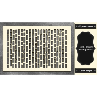Чипборд Фабрика Декору - Цегла ики 4, колір чорний