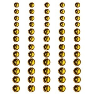 Половинки кристалів на клейовій основі Queen & Co - Rhinestones Sunflower Yellow, 60