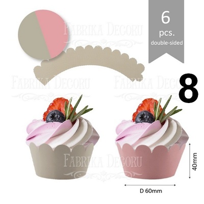 Набір паперових заготовок 005, ТМ Fabrika Dekoru, 6 штук, вибір кольору