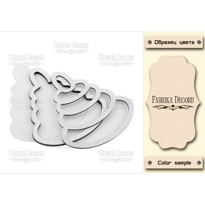 Заготовка для шейкера Пирамидка, цвет молочный, ТМ Фабрика Декора