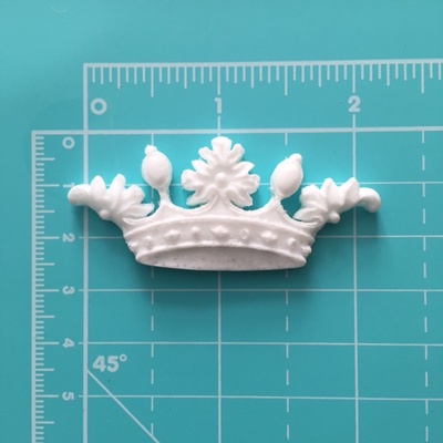 Пластикова прикраса Корона від E.В.A., 6х2,5см