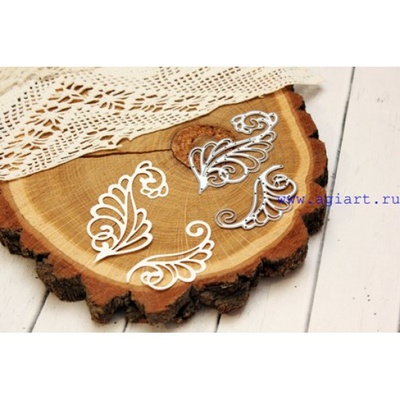 Ножи для вырубки от AgiArt - Фантазийные завитки №1