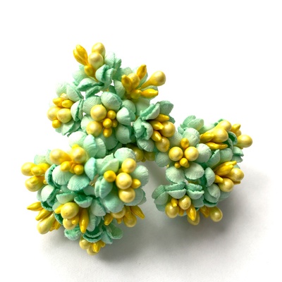 Лютики, колір м'ятний, 7 шт.