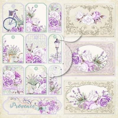 Аркуш двостороннього паперу для скрапбукінгу від LemonCraft - My Provence Provence 05