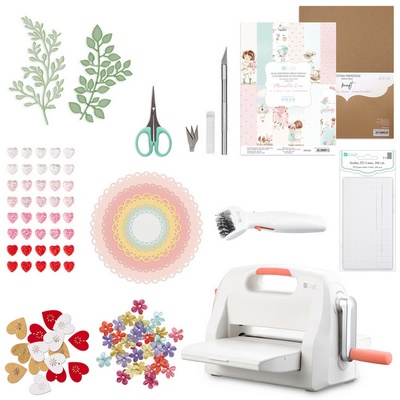 СУПЕР - ПРОПОЗИЦІЯ! Машинка для вирубки і тиснення dpCraft A4 (20 см), стартовий набір 2023 (3 частини)