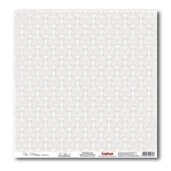 Лист бумаги для скрапбукинга  от ScrapBerry's - Свадебная - Серый 5