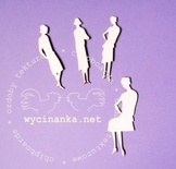 Чипборд від Wycianka - Ретро - імперські силуети, 4 шт.