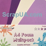 Використана гума декоративна від Dovecraft - Purple Multiple Pack, A4, 4