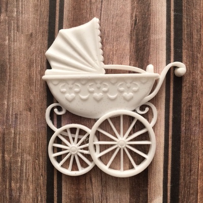 Пластиковое украшение от Е.В.A - Коляска, 4,5х5,1см