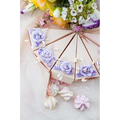 Набір паперових заготовок 003, ТМ Fabrika Dekoru, 6 штук, вибір кольору