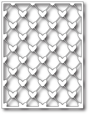 Ножи от Poppystamps -  DIES- Heart Lattice Background  
