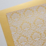 Лист дизайнерской бумаги с рисунком Роскошно 2, цвет Золото, А4