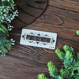 Чипборд рамка вензельна прям. від WOODchic, 10x4 см