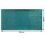Відріз екошкіри з тисненням золотою фольгою Golden Stars Stars Turquoise, розмір 500мм х 250мм, ТМ Фабрика Декору