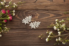 Чипборд від WOODchic - "Набір гілки 8", 5x3,3 см