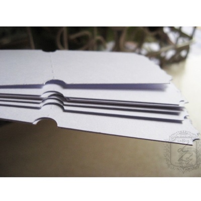 Билетики-заготовки Lesia Zgharda LL014 Белые, 30 штук