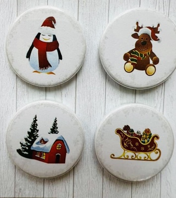 Набір скрап-фішок від ТМ Фабрика Декору з 4 шт. FDSC 113