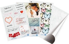 Набіри для вирізання на кальці "Любов", 4 різних аркуша