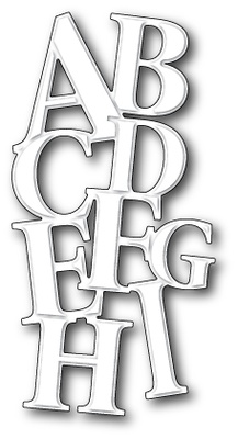 Ніж для вирубки від Poppystamps - Jumbled Alpha