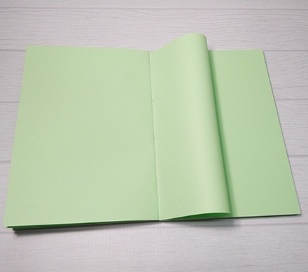 Блок для блокнота А5. Колір: салатовий, 80 аркушів, 90 г/м²