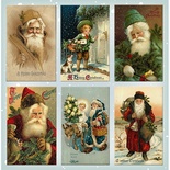 Набор картинок для декорирования Фабрика Декора - Санта клаусы №2