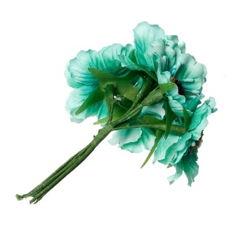 Мак, цвет мятный, 11см, диаметр цветочка 4 см, 1шт.