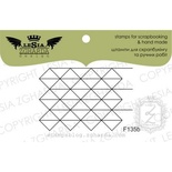 Акриловий штамп Lesia Zgharda F135b Ромбо-трикутники, розмір 4,5x3 см