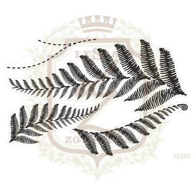 Набор акриловых штампов Lesia Zgharda FL097 Папоротник, 3 шт