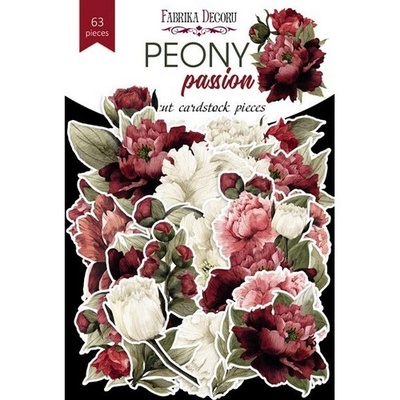 Набір висічок для скрапбукінгу, колекція Peony passion, ТМ Фабрика Декору