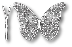 Нож для вырубки от Memory Box -  DIES- Swirl Butterfly