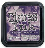 Штемпельна подушка Ranger Distress Ink Pad - Chipped Saphire