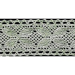 В’язане мереживо, колір «льон», ширина 35 мм, довжина 90 см