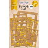 Набір рамок з фольгуванням №2 Kraft, 50 шт., ТМ Фабрика Декору