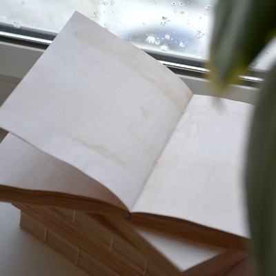 Блок для блокнота А6 старі, з запахом ванілі, 100 аркушів