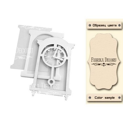 Заготовка для шейкера Годинник 9x14,5см, колір молочний, ТМ Фабрика Декору