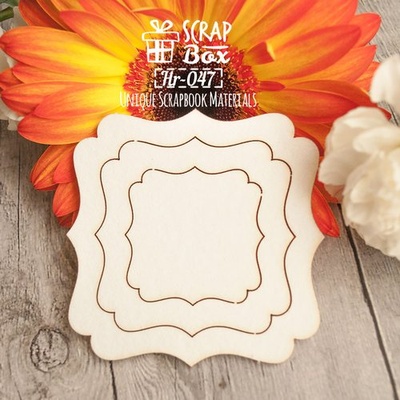 Чипборд ScrapBox - Рамка фігурна Hr-047