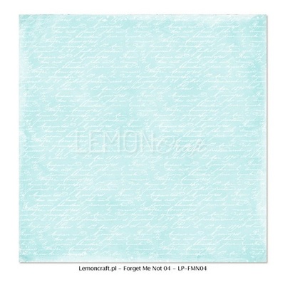 Аркуш двостороннього паперу для скрапбукінгу від LemonCraft - Forget Not Not 04