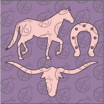 Чипборд. №2. Набір Дикий захід. Маленький, 8x3 см