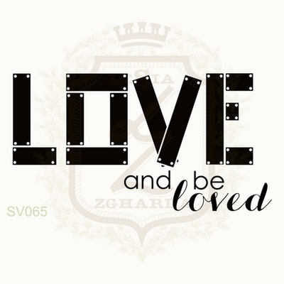 Акриловий штамп Lesia Zgharda SV065 LOVE AND BE LOVED, 5.4x2.7 см.