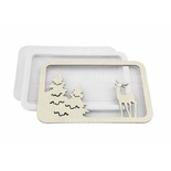 Заготовка для шейкера Зима у віконці 13x9 см, колір срібло, ТМ Фабрика Декору