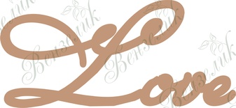 Чипборд від Вензелик - Love 03, розмір: 51*110 мм