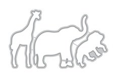 Ножи для вырубки от Altenew - Baby Zoo Die - Зоопарк для детей, 3 шт, ALT1143