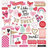 Высечки из чипборда от Crate Paper - Main Squeeze Chipboard Stickers 12"X12" - 30x30 см, 47 шт