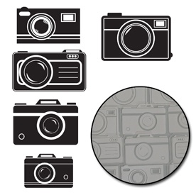 Набір висічок Maya Road - Picture Perfect Camera Transparencies - White